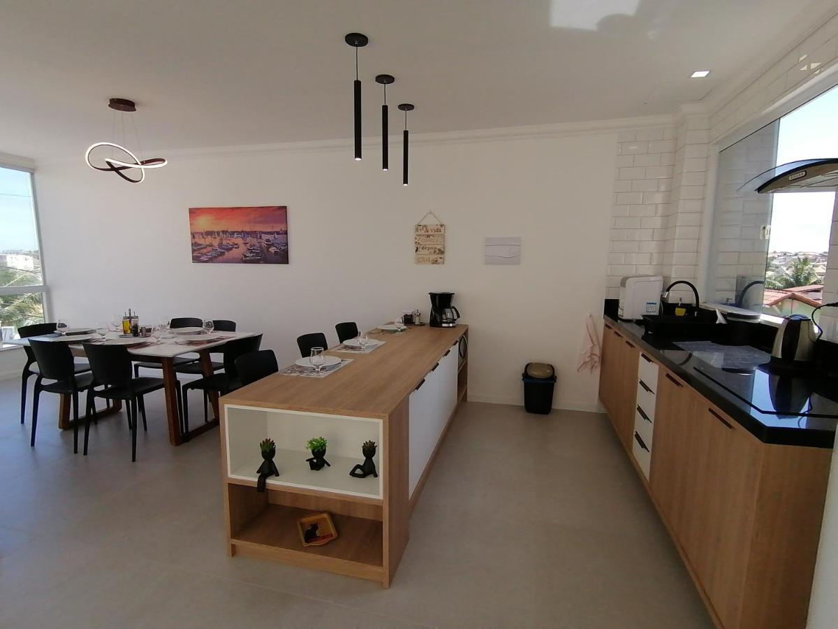Triplex pé na areia com 3 suítes próximo Salvador Lauro de Freitas Exterior foto